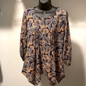 Kim Rogers medium navy blouse